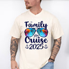Family Cruise 2025 Sunglasses Blue Design - Vacation Unisex Crewneck T-Shirt Sweatshirt Hoodie