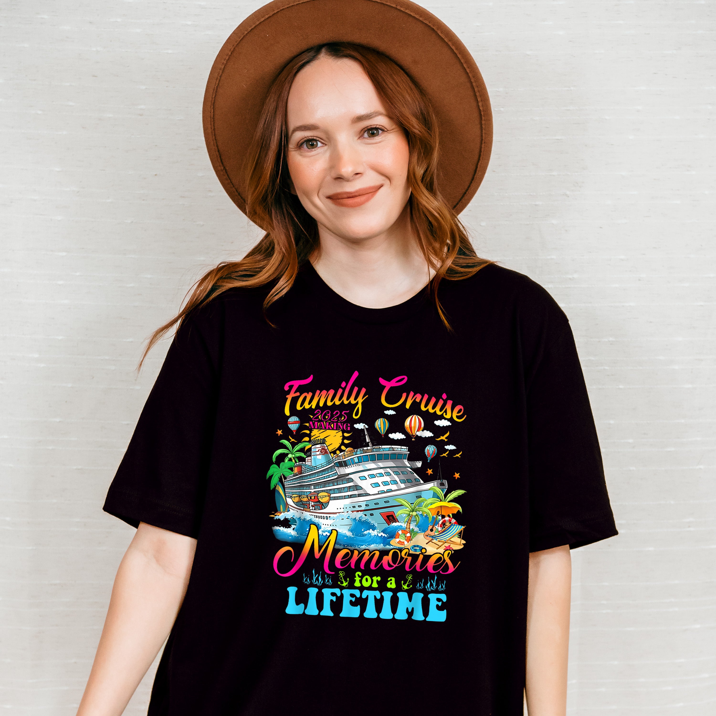 Family Cruise Making Memories 2025 Design - Vacation Unisex Crewneck T-Shirt Sweatshirt Hoodie