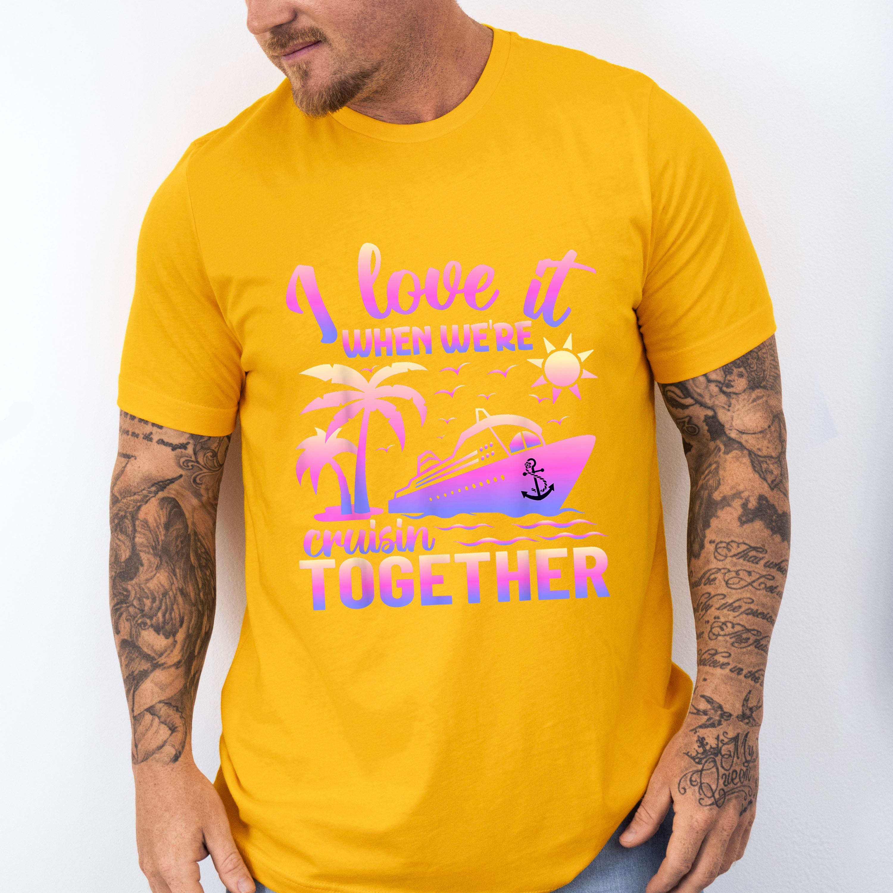 I Love It When We're Cruisin Together Pink - Vacation Unisex Crewneck T-Shirt Sweatshirt Hoodie