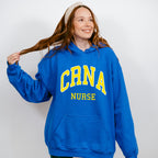 Yellow CRNA Nurse Design - CRNA Unisex Crewneck T-Shirt Sweatshirt Hoodie