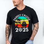 Family Cruise 2025 Circular Colorful Design - Vacation Unisex Crewneck T-Shirt Sweatshirt Hoodie