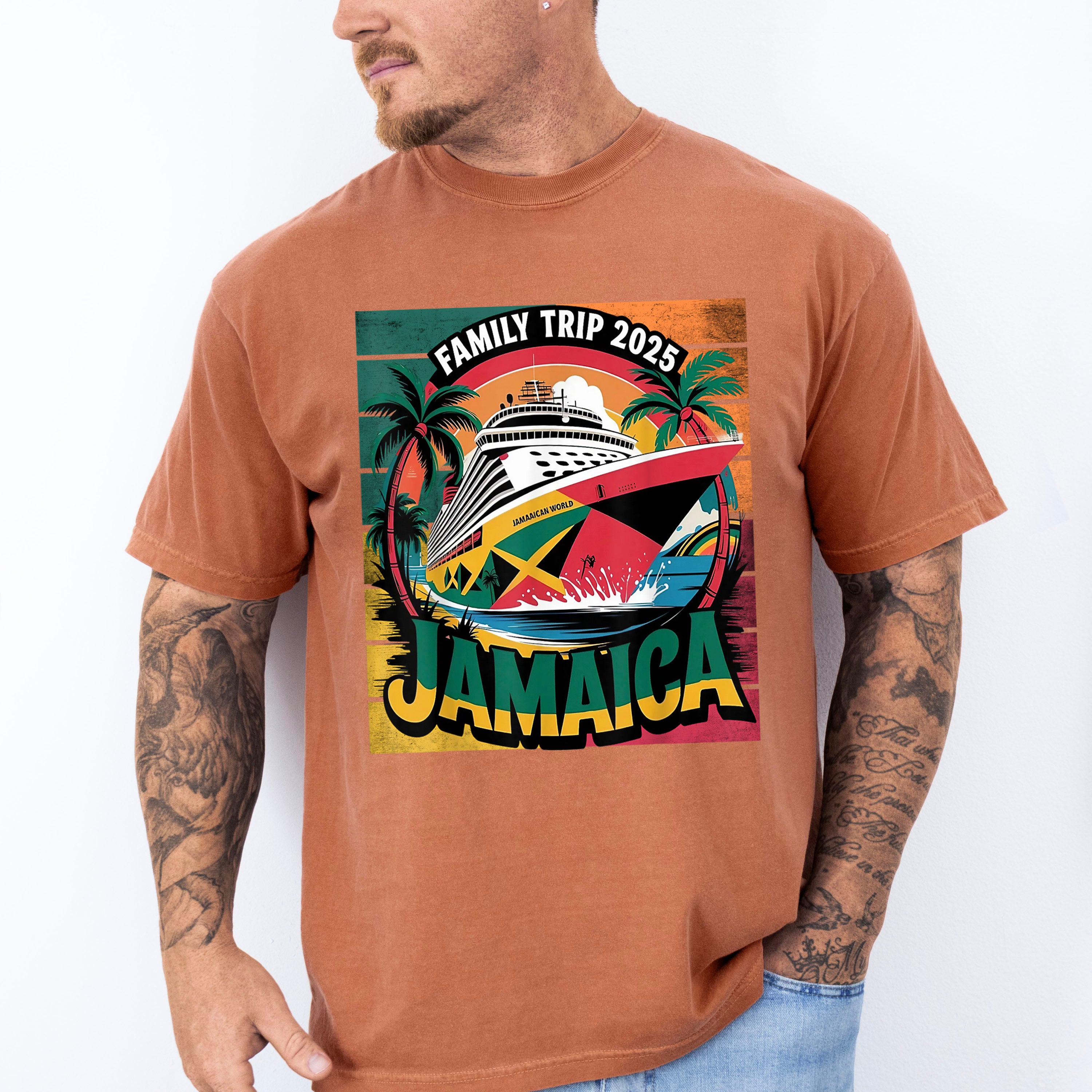 Family Trip 2025 Jamaica - Vacation Unisex Crewneck T-Shirt Sweatshirt Hoodie