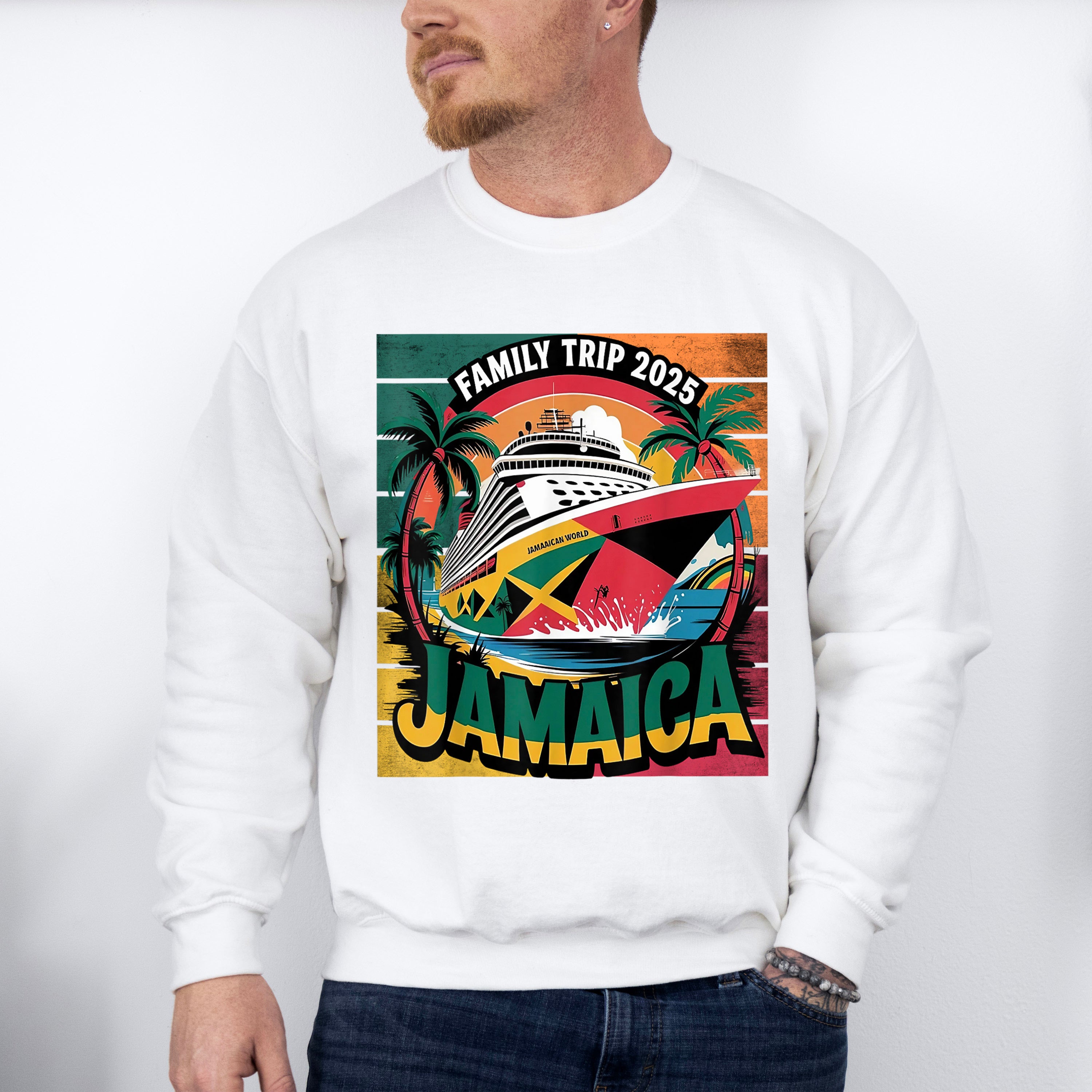 Family Trip 2025 Jamaica - Vacation Unisex Crewneck T-Shirt Sweatshirt Hoodie