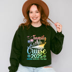Family Cruise 2025 Ship Wheel Design - Vacation Unisex Crewneck T-Shirt Sweatshirt Hoodie