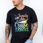 Family Cruise 2025 Ship Wheel Design - Vacation Unisex Crewneck T-Shirt Sweatshirt Hoodie