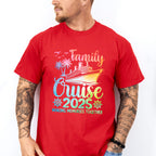 Family Cruise 2025 Ship Wheel Design - Vacation Unisex Crewneck T-Shirt Sweatshirt Hoodie
