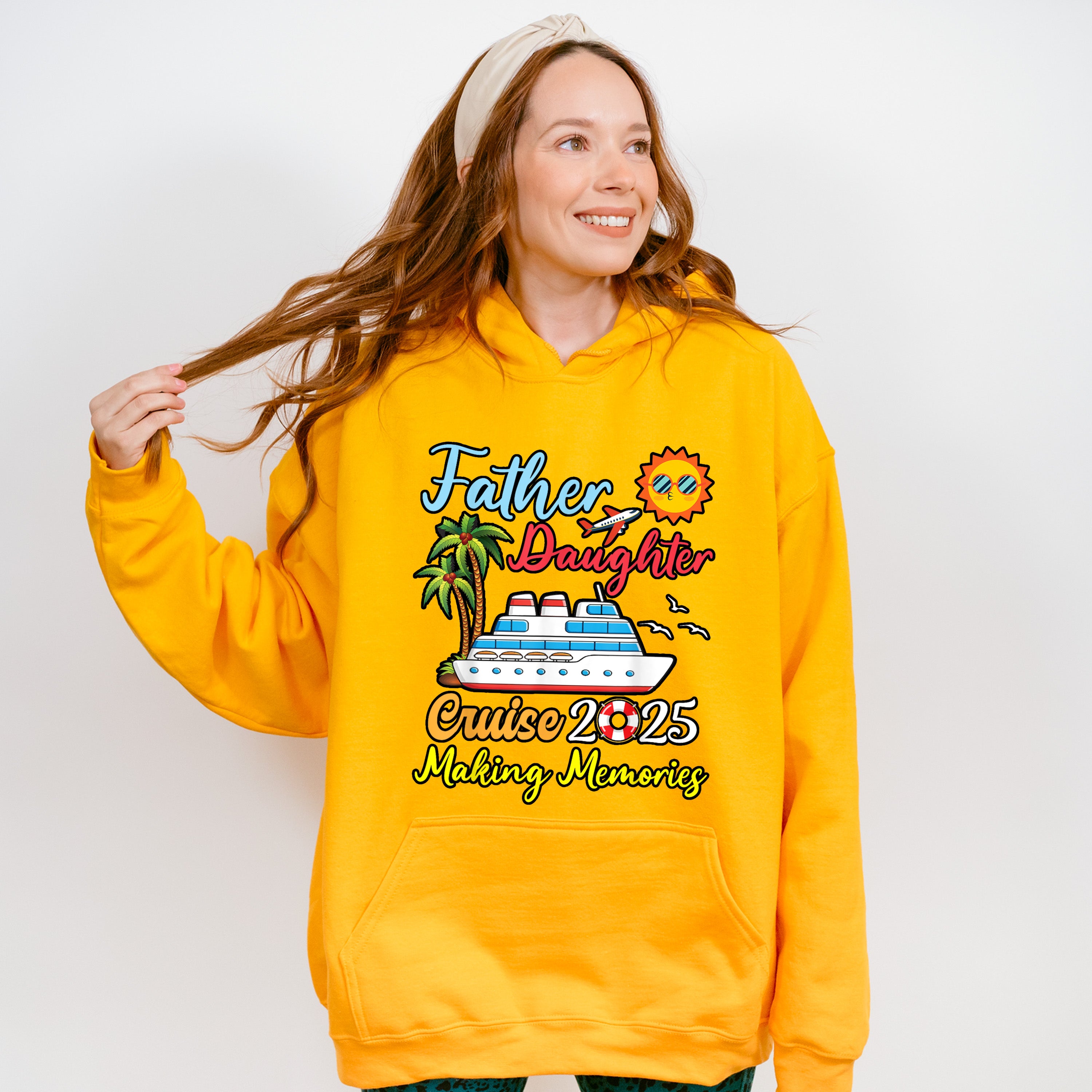 Father Daughter Cruise 2025 Making Memories - Vacation Unisex Crewneck T-Shirt Sweatshirt Hoodie