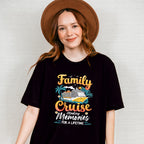 Family Cruise Making Memories Orange Text - Vacation Unisex Crewneck T-Shirt Sweatshirt Hoodie