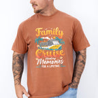 Family Cruise Making Memories Orange Text - Vacation Unisex Crewneck T-Shirt Sweatshirt Hoodie