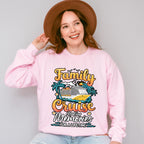 Family Cruise Making Memories Orange Text - Vacation Unisex Crewneck T-Shirt Sweatshirt Hoodie