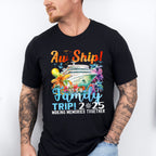 Aw Ship It's A Family Trip 2025 Colorful Trees - Vacation Unisex Crewneck T-Shirt Sweatshirt Hoodie