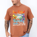 Aw Ship It's A Family Trip 2025 Colorful Trees - Vacation Unisex Crewneck T-Shirt Sweatshirt Hoodie