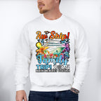 Aw Ship It's A Family Trip 2025 Colorful Trees - Vacation Unisex Crewneck T-Shirt Sweatshirt Hoodie