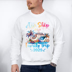 Aw Ship It's A Family Trip Fireworks Design - Vacation Unisex Crewneck T-Shirt Sweatshirt Hoodie