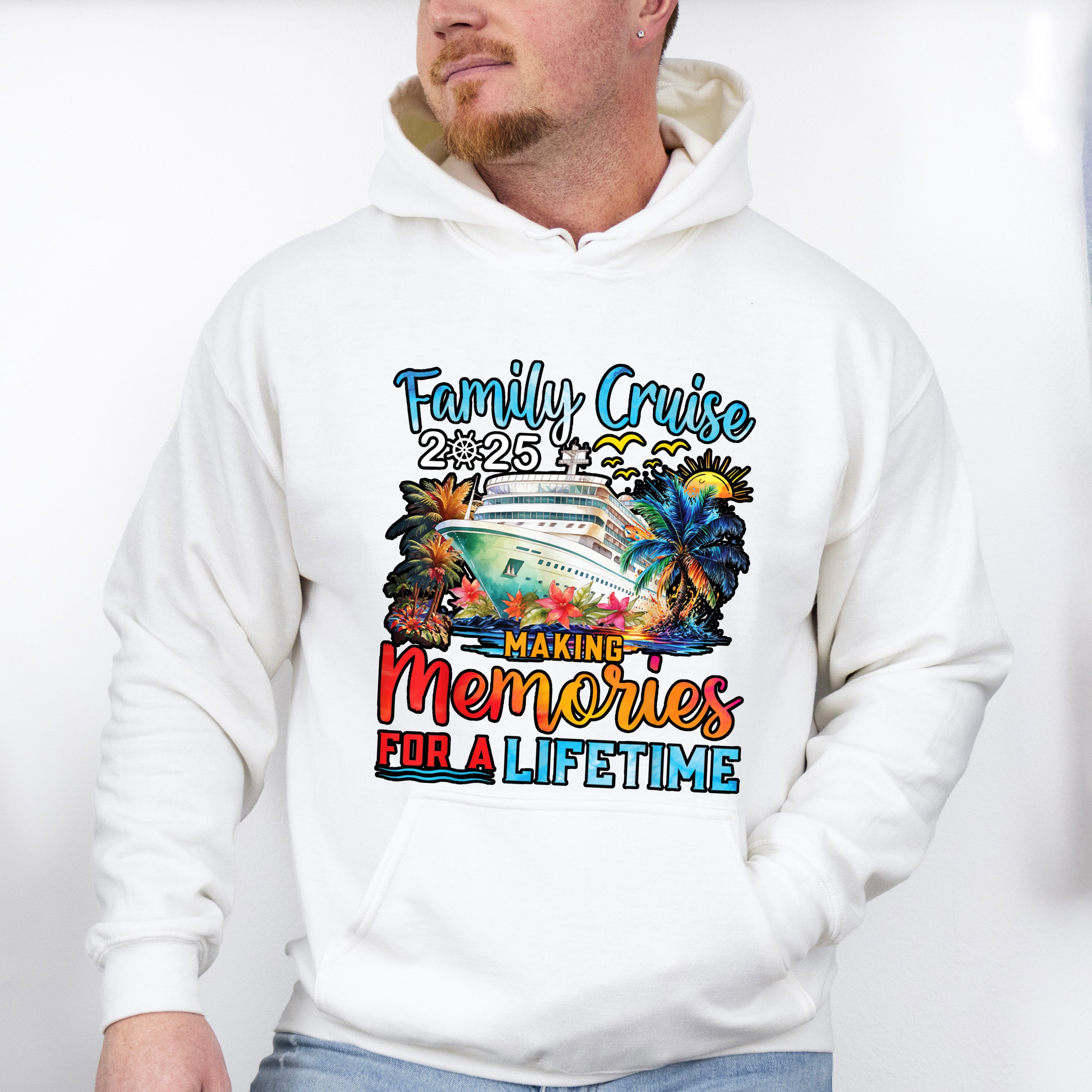 Family Cruise 2025 Making Memories For A Lifetime Design - Vacation Unisex Crewneck T-Shirt Sweatshirt Hoodie