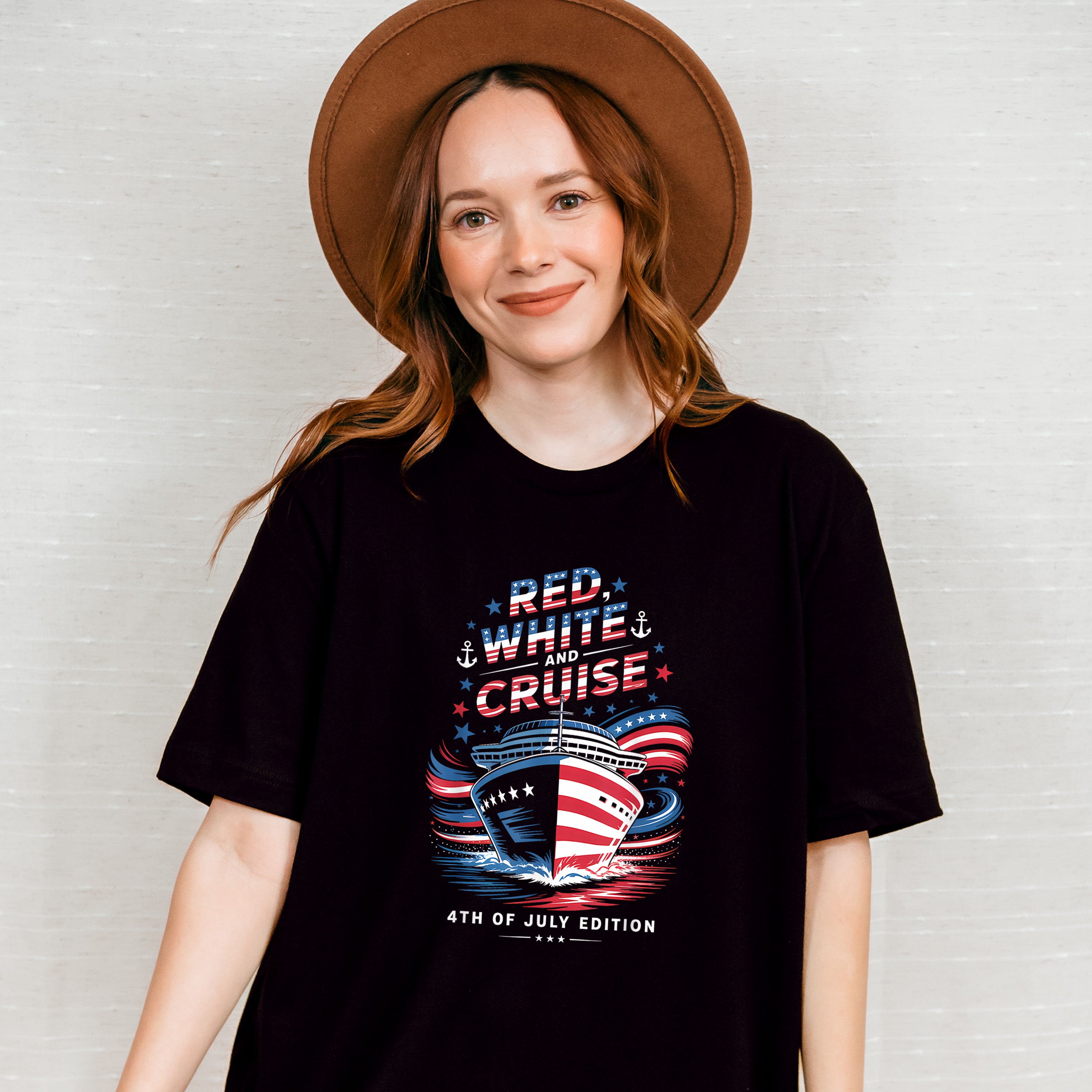 Red White And Cruise 4th Of July Edition - Vacation Unisex Crewneck T-Shirt Sweatshirt Hoodie