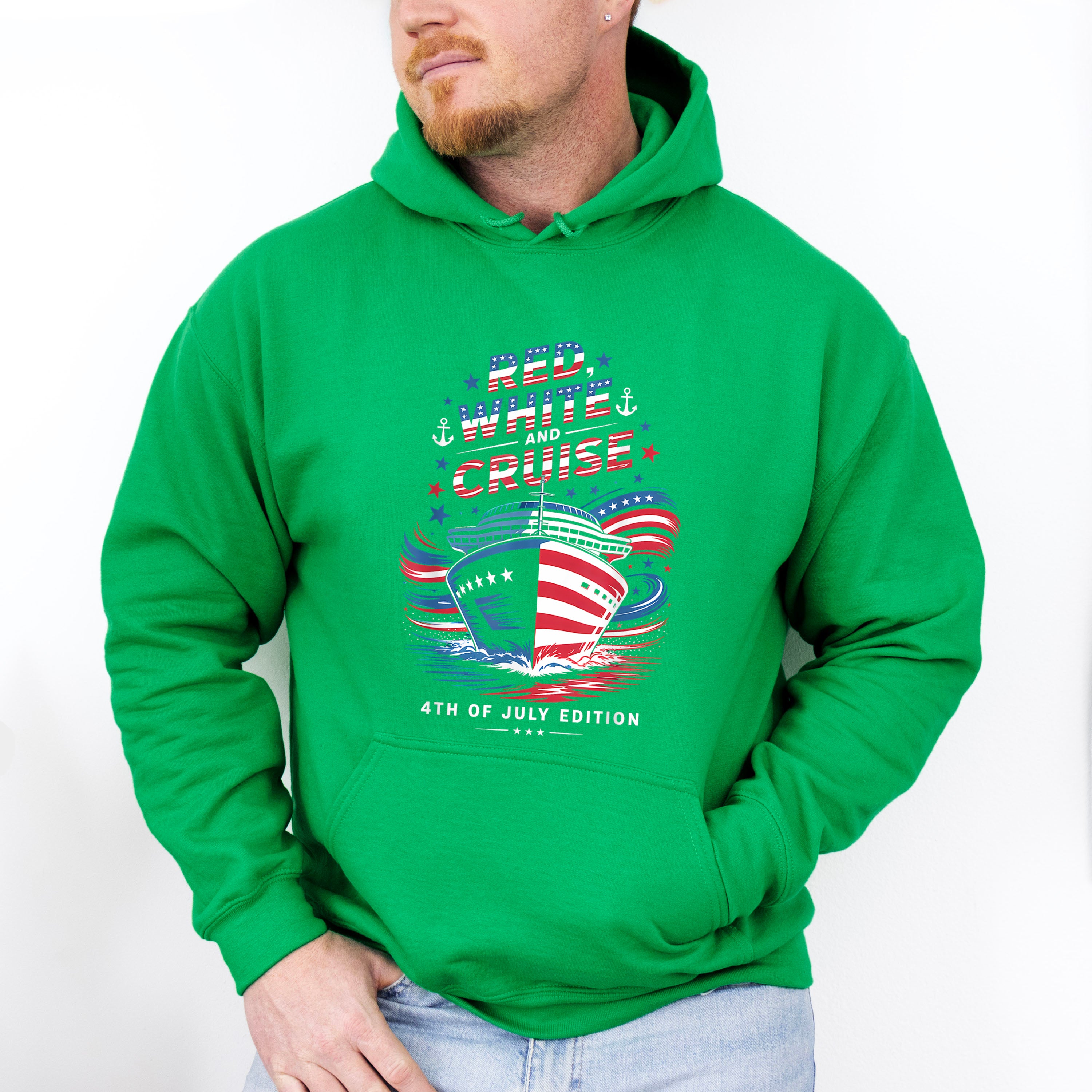 Red White And Cruise 4th Of July Edition - Vacation Unisex Crewneck T-Shirt Sweatshirt Hoodie