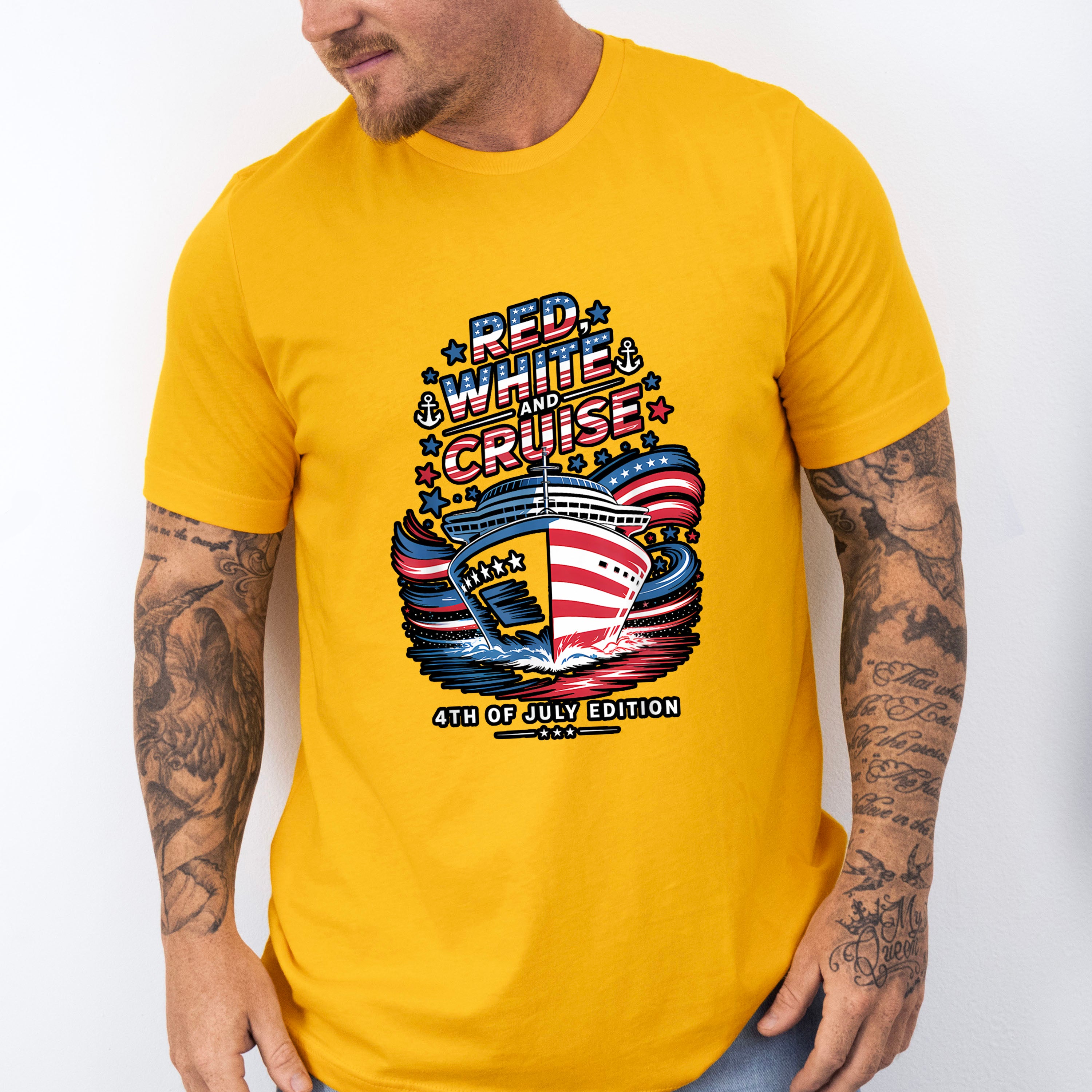 Red White And Cruise 4th Of July Edition - Vacation Unisex Crewneck T-Shirt Sweatshirt Hoodie