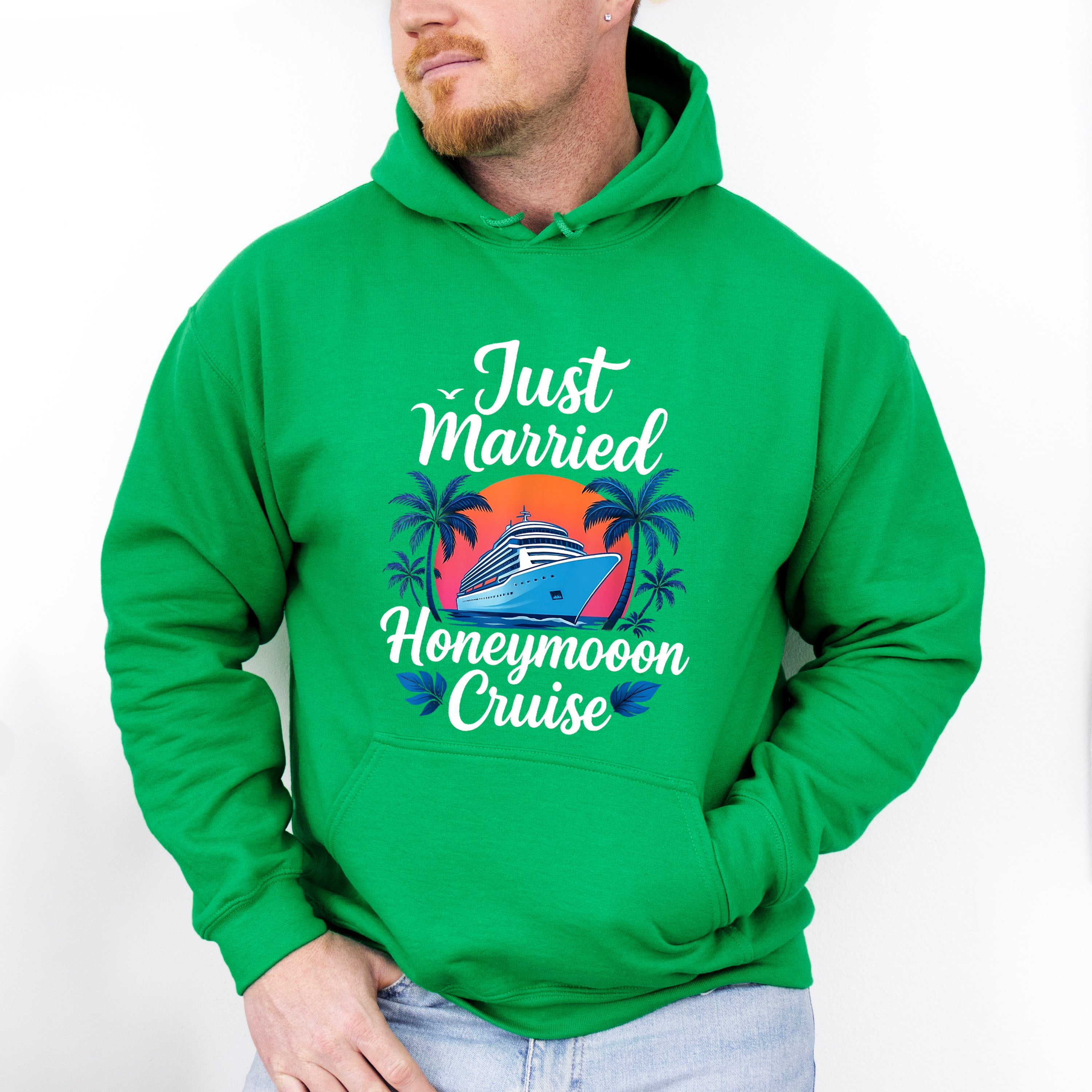 Just Married Honeymoon Cruise - Vacation Unisex Crewneck T-Shirt Sweatshirt Hoodie