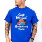 Just Married Honeymoon Cruise - Vacation Unisex Crewneck T-Shirt Sweatshirt Hoodie