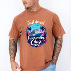 Just Married Honeymoon Cruise 2025 - Vacation Unisex Crewneck T-Shirt Sweatshirt Hoodie