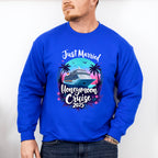Just Married Honeymoon Cruise 2025 - Vacation Unisex Crewneck T-Shirt Sweatshirt Hoodie