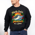Family Cruise 2025 Making Memories Sunset Trees - Vacation Unisex Crewneck T-Shirt Sweatshirt Hoodie