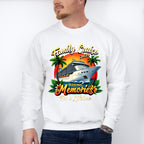 Family Cruise 2025 Making Memories Sunset Trees - Vacation Unisex Crewneck T-Shirt Sweatshirt Hoodie