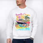 Family Cruise 2025 Making Memories Pink Trees - Vacation Unisex Crewneck T-Shirt Sweatshirt Hoodie