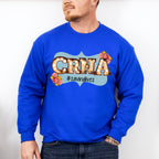 CRNA Saving Lives Floral Design - CRNA Unisex Crewneck T-Shirt Sweatshirt Hoodie