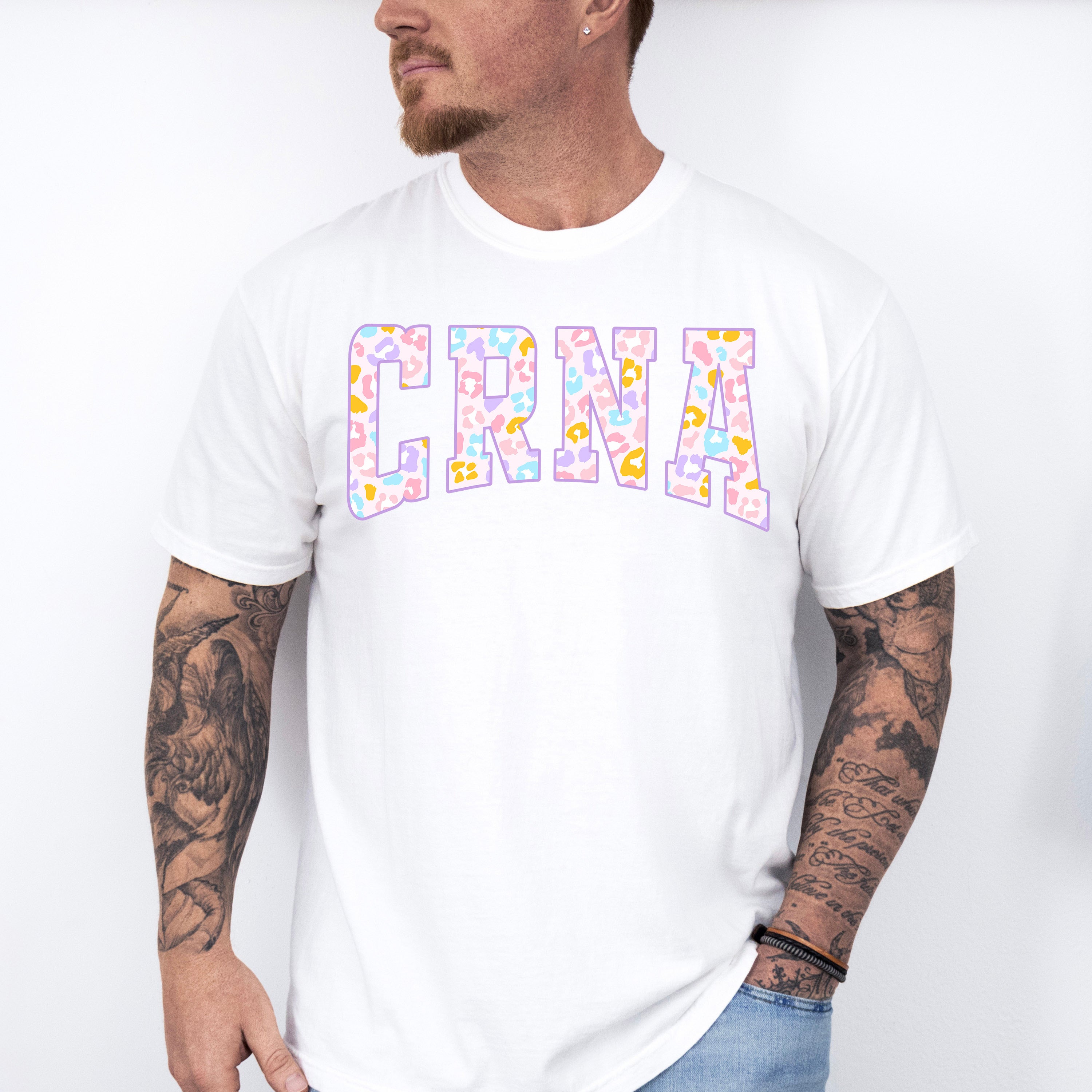 CRNA Colorful Design - CRNA Unisex Crewneck T-Shirt Sweatshirt Hoodie