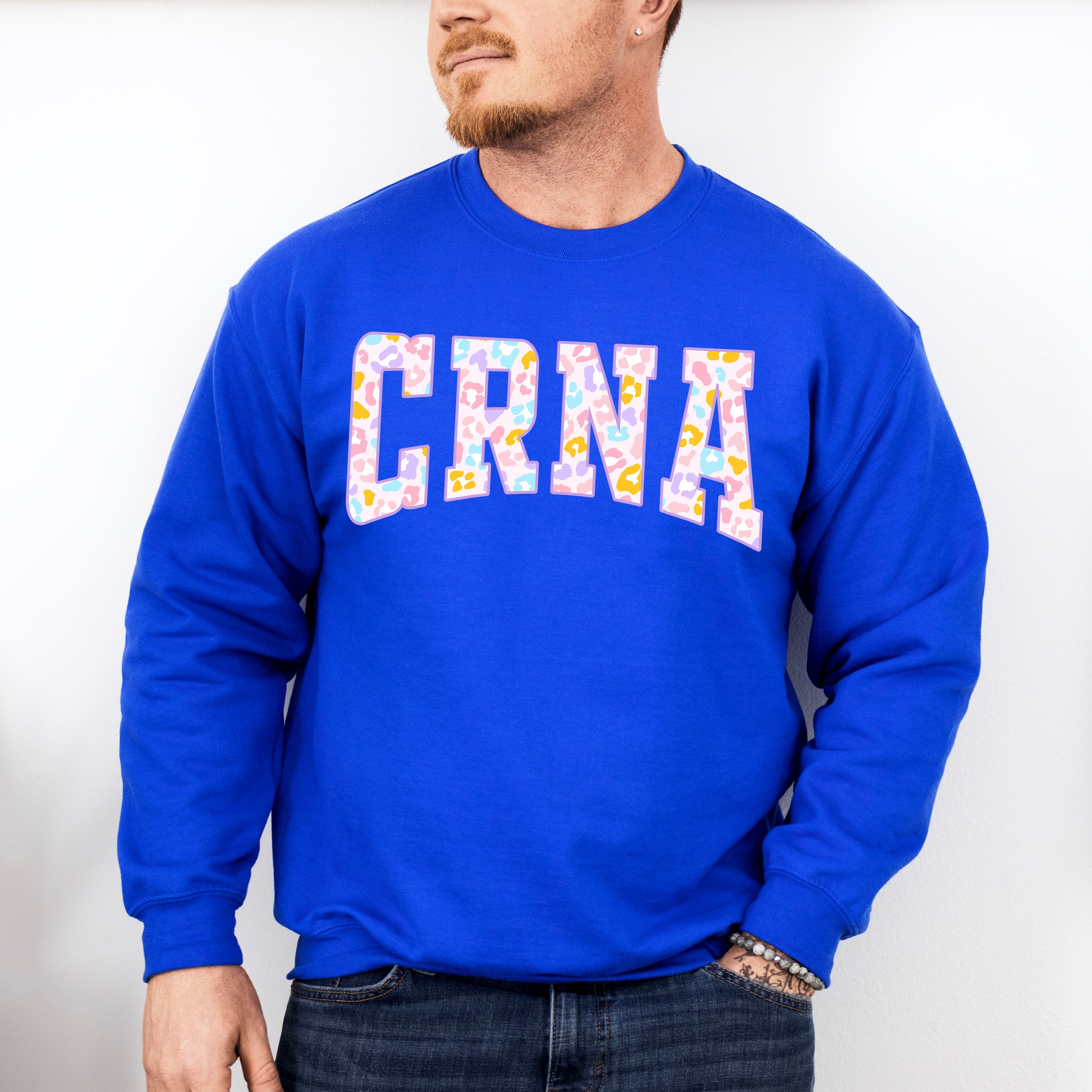 CRNA Colorful Design - CRNA Unisex Crewneck T-Shirt Sweatshirt Hoodie