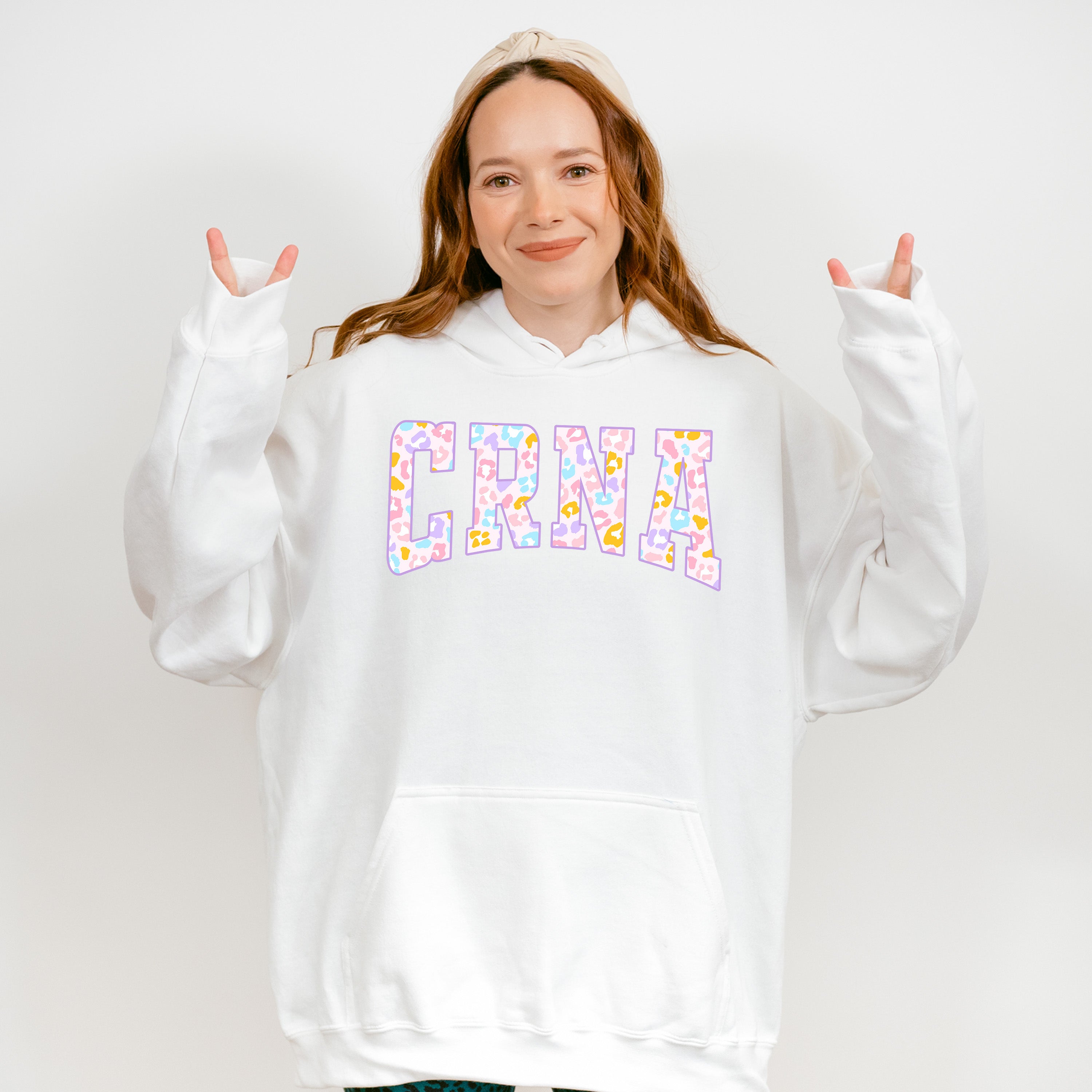 CRNA Colorful Design - CRNA Unisex Crewneck T-Shirt Sweatshirt Hoodie