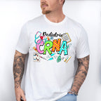 Pediatric CRNA Doodles Design - CRNA Unisex Crewneck T-Shirt Sweatshirt Hoodie