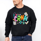 Pediatric CRNA Doodles Design - CRNA Unisex Crewneck T-Shirt Sweatshirt Hoodie