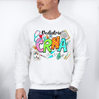 Pediatric CRNA Doodles Design - CRNA Unisex Crewneck T-Shirt Sweatshirt Hoodie