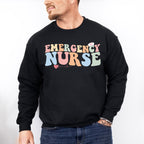 Emergency Nurse Heartbeat Design - ER Nurse Unisex Crewneck T-Shirt Sweatshirt Hoodie