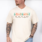 Emergency Nurse Cursive Design - ER Nurse Unisex Crewneck T-Shirt Sweatshirt Hoodie