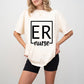 ER Nurse Square Design - ER Nurse Unisex Crewneck T-Shirt Sweatshirt Hoodie