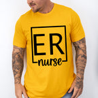 ER Nurse Square Design - ER Nurse Unisex Crewneck T-Shirt Sweatshirt Hoodie