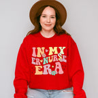 In My Er Nurse Era Flowers Design - ER Nurse Unisex Crewneck T-Shirt Sweatshirt Hoodie