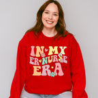 In My Er Nurse Era Flowers Design - ER Nurse Unisex Crewneck T-Shirt Sweatshirt Hoodie