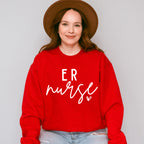 ER Nurse Cursive Design - ER Nurse Unisex Crewneck T-Shirt Sweatshirt Hoodie