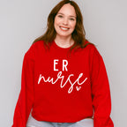 ER Nurse Cursive Design - ER Nurse Unisex Crewneck T-Shirt Sweatshirt Hoodie