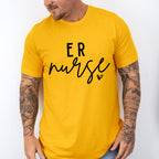 ER Nurse Cursive Design - ER Nurse Unisex Crewneck T-Shirt Sweatshirt Hoodie