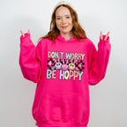 Don't Worry Be Hoppy Bunny Ears Smiley - Easter Day Unisex Crewneck T-Shirt Sweatshirt Hoodie