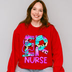 Er Nurse Purple Design - ER Nurse Unisex Crewneck T-Shirt Sweatshirt Hoodie
