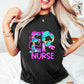 Er Nurse Purple Design - ER Nurse Unisex Crewneck T-Shirt Sweatshirt Hoodie