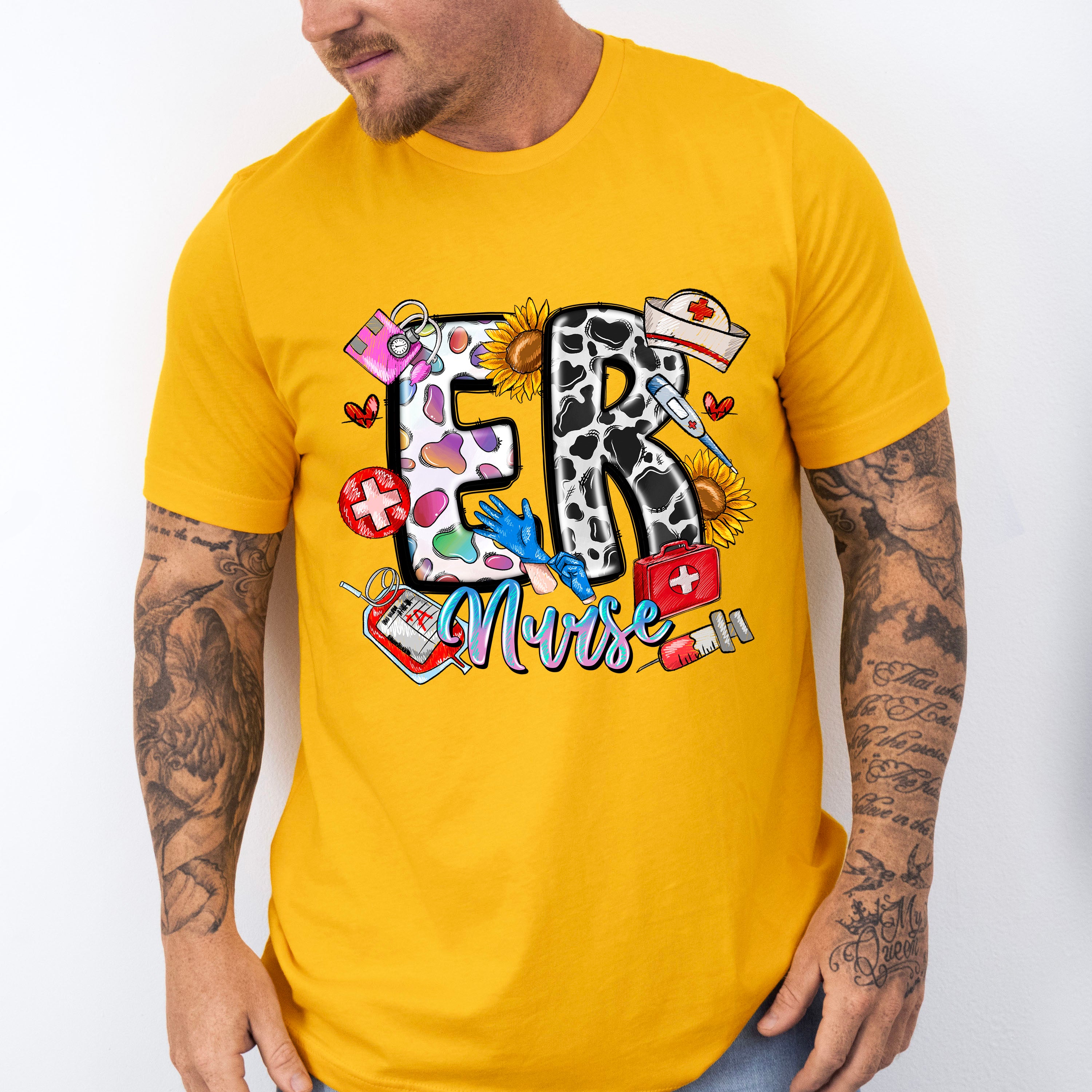 Er Nurse Dalmatian Design - ER Nurse Unisex Crewneck T-Shirt Sweatshirt Hoodie