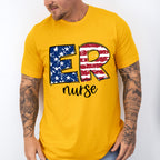 Er Nurse US Flag Design - ER Nurse Unisex Crewneck T-Shirt Sweatshirt Hoodie